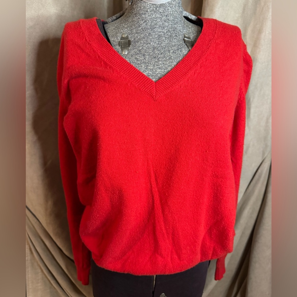 Joe Fresh Hibiscus Red Sweater 3% Cashmere - Size S/P